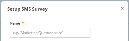 Create Survey Menu