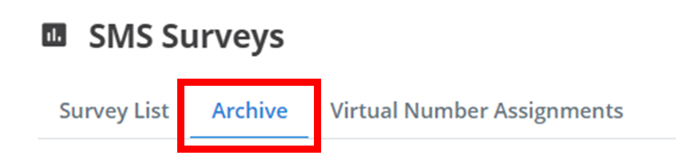 Survey Archive Location