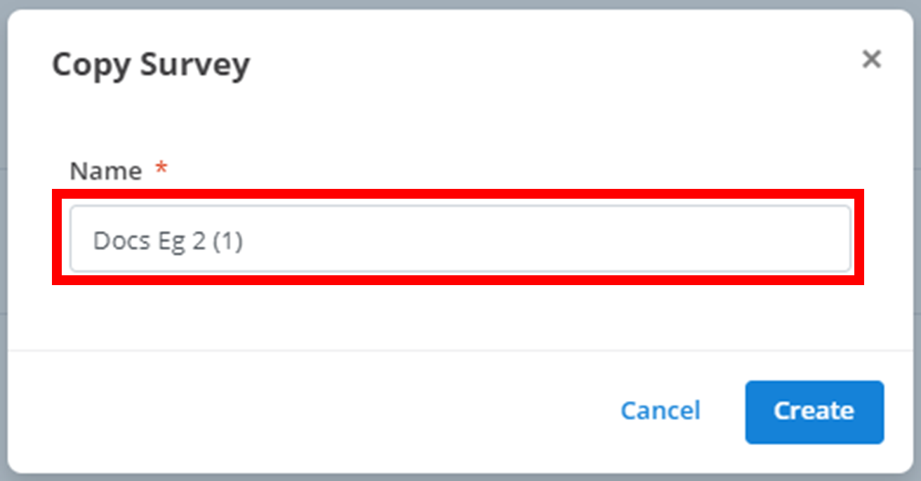 Duplicate Survey